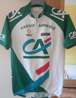 Vintage Credit Agricole Look Nalini mens cycling jersey size 5 (XL)