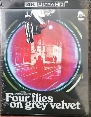 Four Flies on Grey Velvet 4K UltraHD Blu-ray Giallo Soundtrack CD NO SLIPCOVER