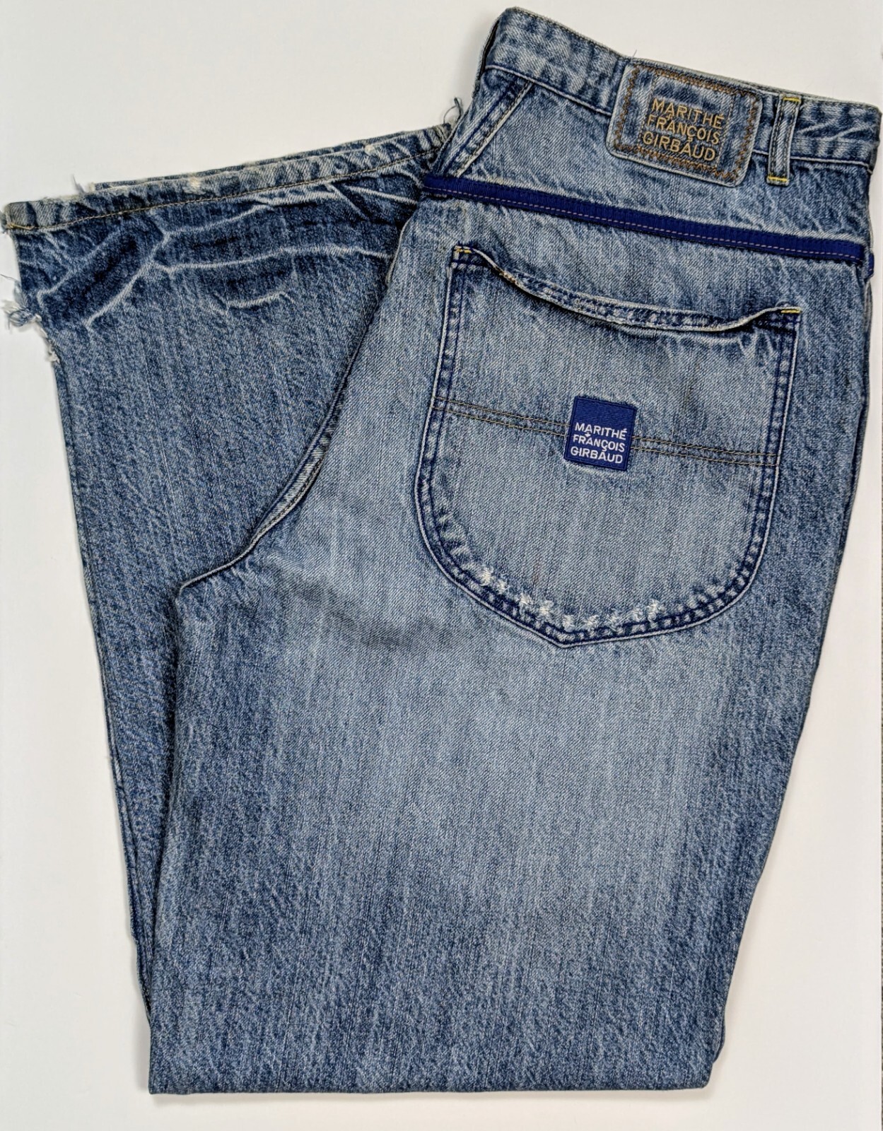 Vintage 1990s Y2K Marithe Francois Girbaud Men's Blue Jeans Vintage 1990s Y2K Marithe Francois Girbaud Men's Blue Jeans