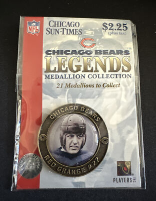 Red Grange Chicago Bears Sun Times Medallion