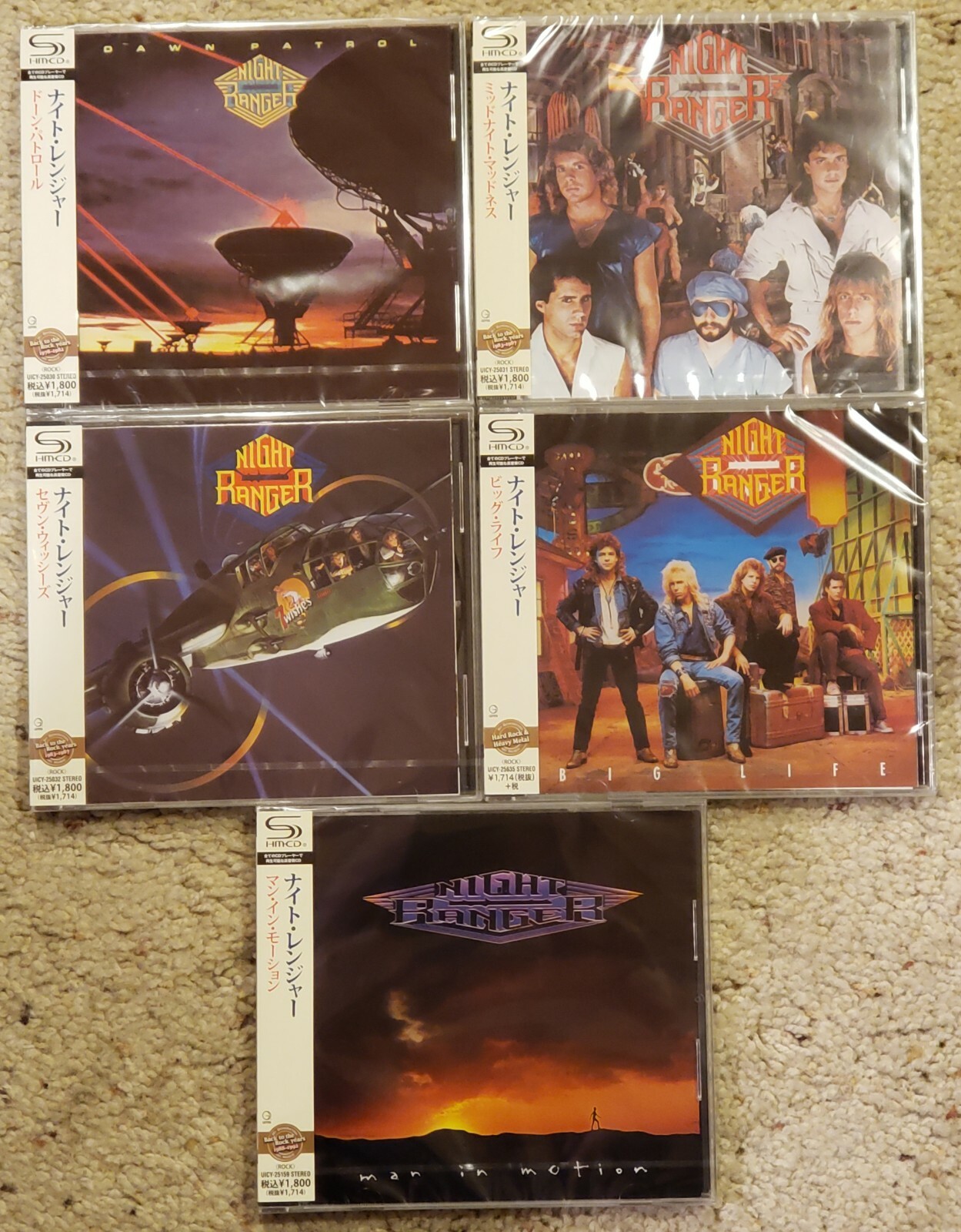Night Ranger SHM CD 5枚セット 帯付き NIGHT RANGER - 5 CD Japan Jewel Case SHM Bundle - Dawn