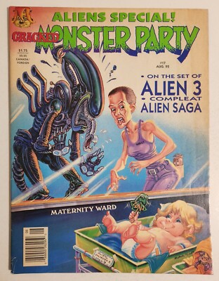 Cracked Monster Party #17 (Aug 1992, Globe Communications) VG/FN Aliens Special!
