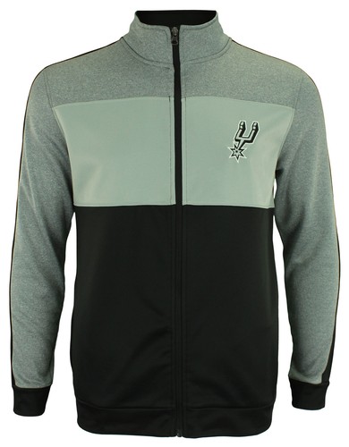 OuterStuff Молодежная куртка НБА San Antonio Spurs Performance с молнией и полосками