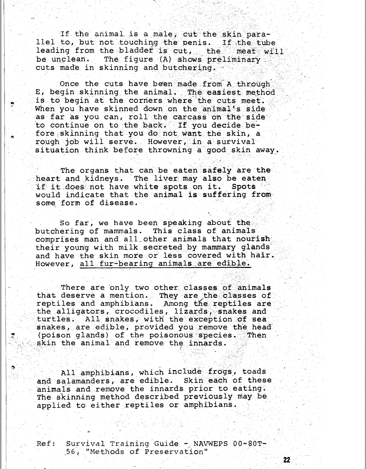 79 Page 1970s Navy Naval SERE COURSE Survival Orientation Manual on CD