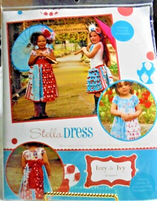 STELLA DRESS w/Skirt Variations Pattern-Sizes 1-14 by Izzy & Ivy Designs- New-FF