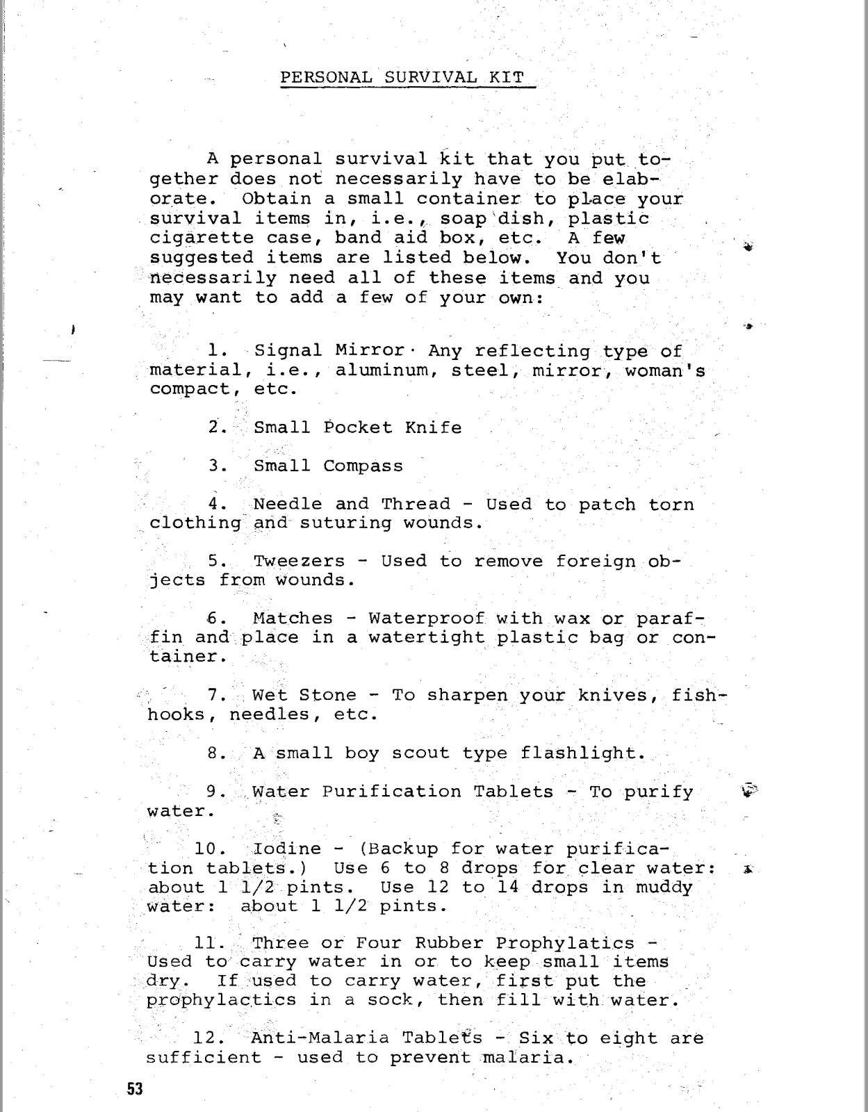 79 Page 1970s Navy Naval SERE COURSE Survival Orientation Manual on CD