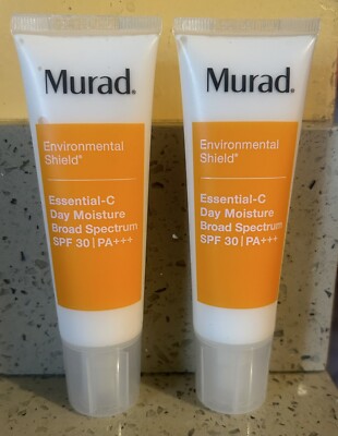 Murad Essential-C Day Moisture Broad Shield SPF 30  1.7 oz (2 Pack) Exp 04/25