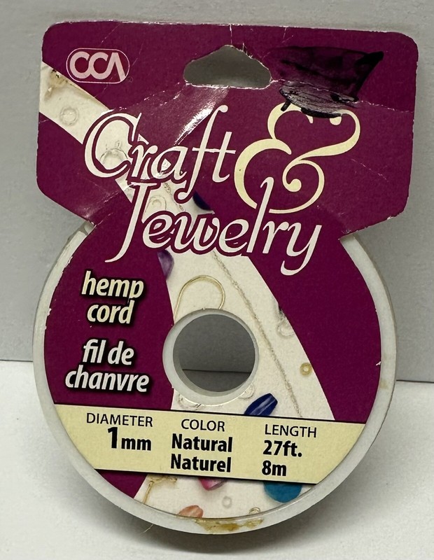 Cousin DIY Fine Hemp cord Eco-Friendly Natural  Jewelry, Crafts,
