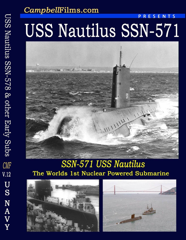 Navy Early Nuclear Submarine Films USS Nautilus Polaris North Pole