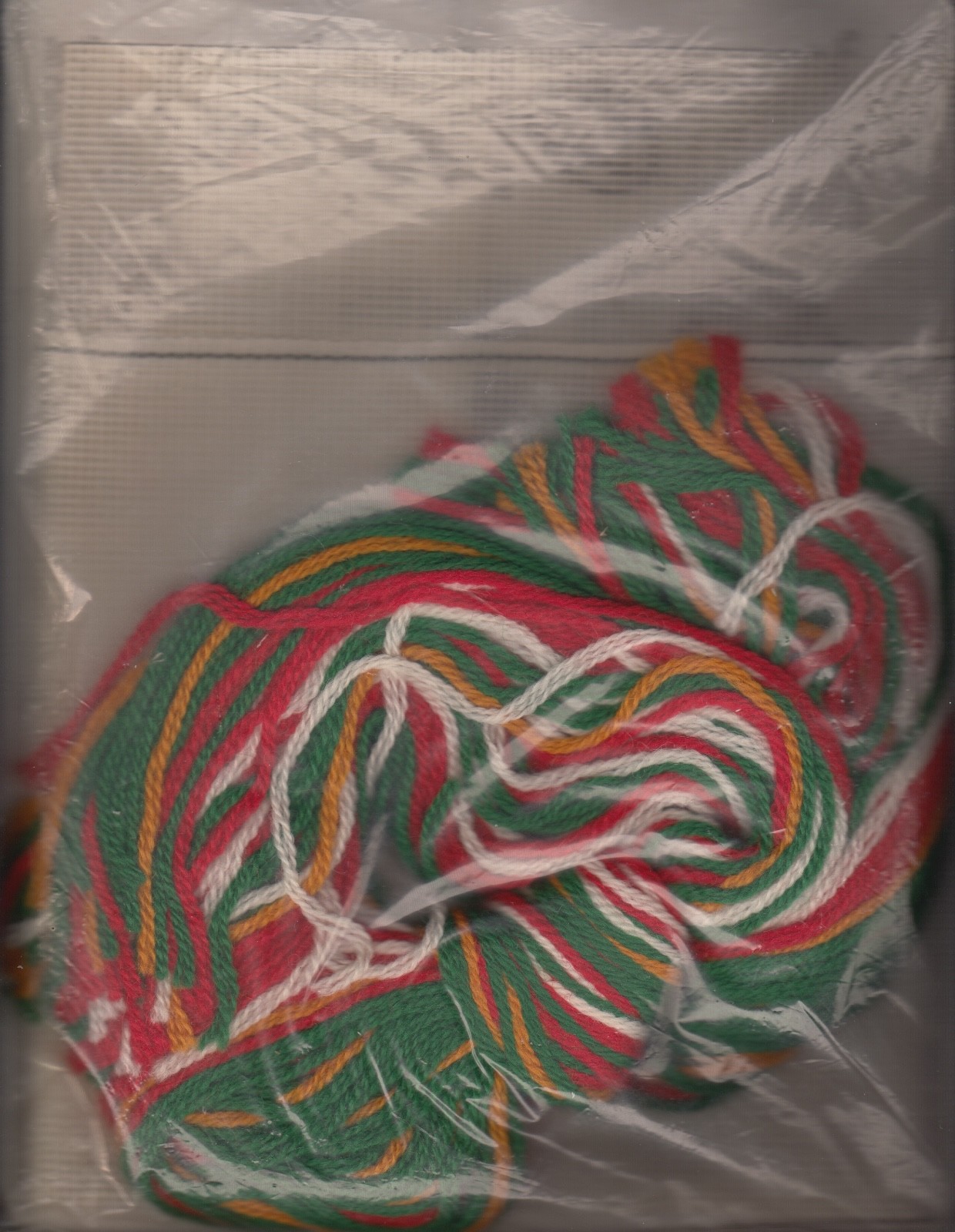 Vintage Bucilla Christmas Needlepoint Bargello Ornament Kit 60309 - Set of 4