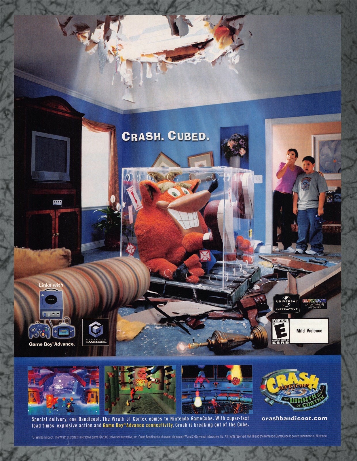 Crash Bandicoot Wrath of Cortex Nintendo GameCube - Print Ad