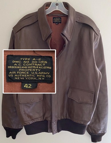 ジャケット・アウター 90s A-2 military flight bomber jacket Vtg 90s Saddlery Cooper Sportswear USAF Air Force Goatskin