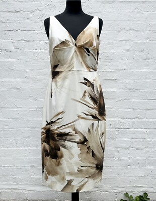 MAX MARA Studio Flower Cotton Pencil Dress 42IT/10UK Good Overall Condition