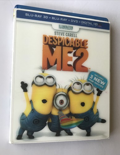 Despicable Me 2 (Blu-ray 3D/Blu-ray/DVD, 2013, 3-Disc Set