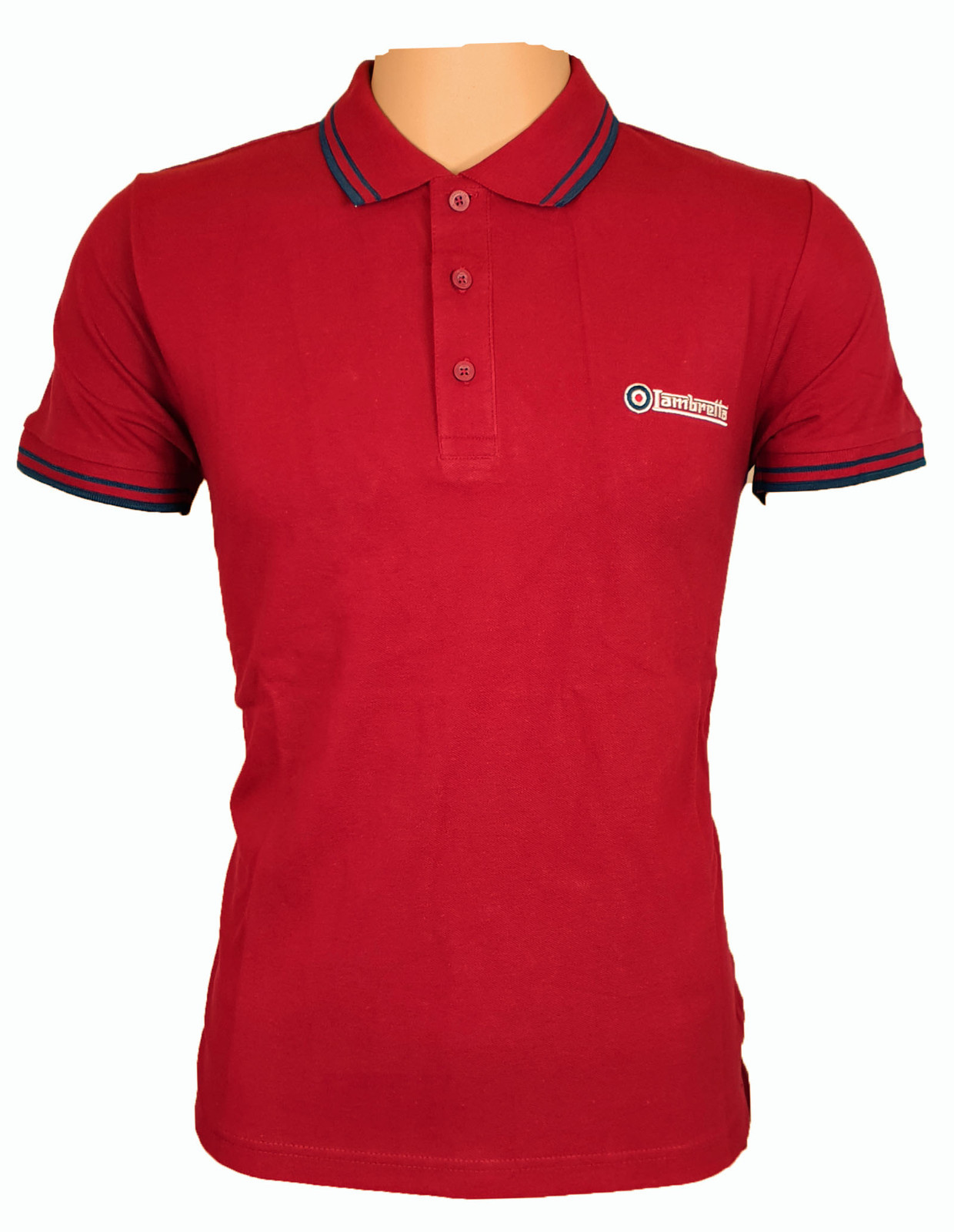 Lambretta Polo Shirt Twin Tipped Collar Mens T-Shirt Cotton Soft SS1608 UK S-4XL | eBay