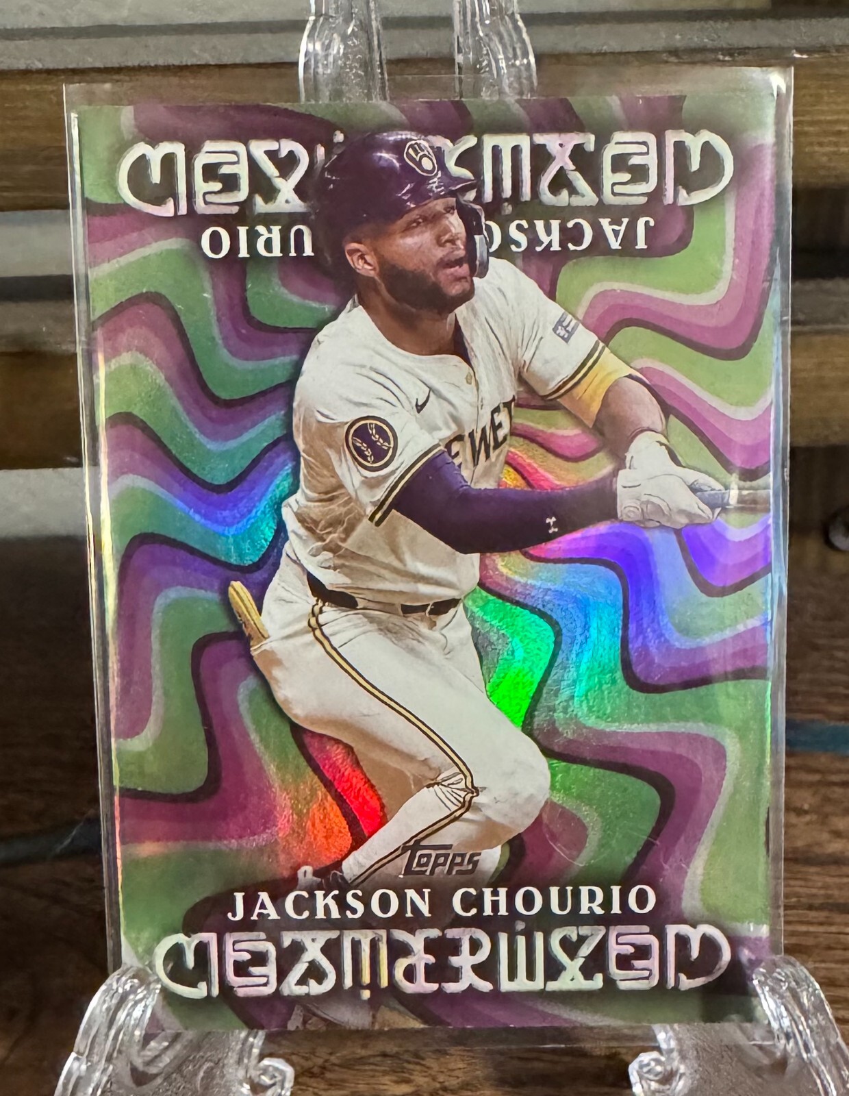 JACKSON CHOURIO TOPPS 2025 FLAGSHIP MESMERIZED CASE HIT