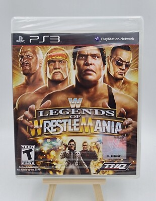 PS3 WWE Legends of WrestleMania (Playstation 3) Brand New Sealed W/ Shelf Wear 