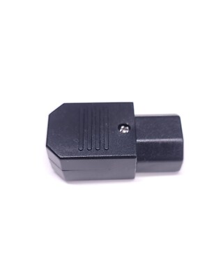 IEC Straight Cable Plug Connector C13 C14 10A 250V Black female Plug Rewirable