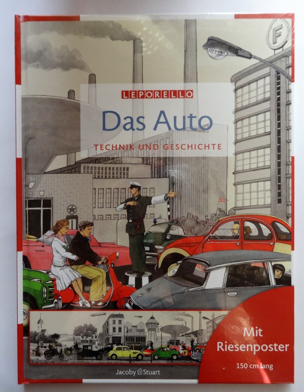 Das Auto Technik Und Geschichte Leporello Buch + Poster Jacoby Stuart Kinderbuch
