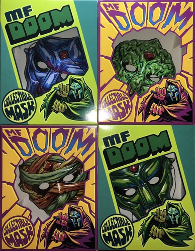 2枚セット 国内未販売 MF DOOM スリップマット レーベル正規品 MF DOOM Limited Edition Collectible Mask Complete Set of 4