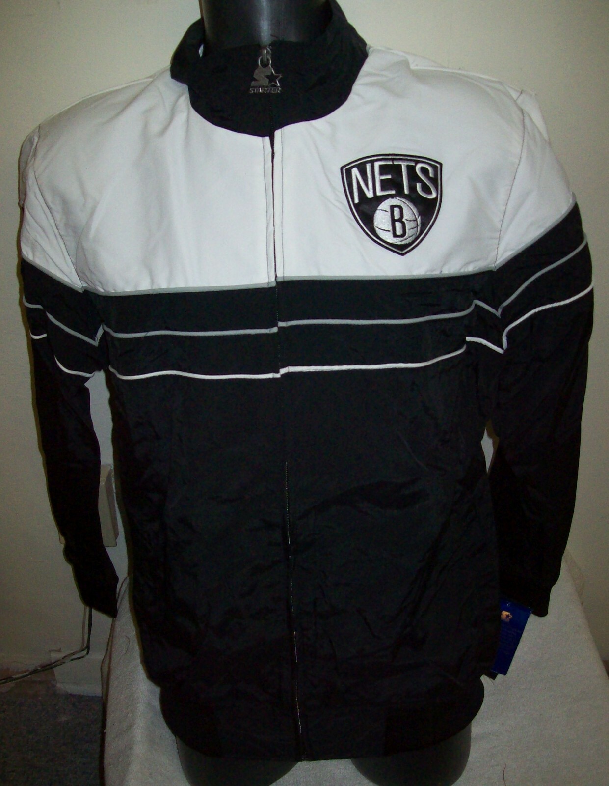 STARTERのNYLON JACKET STARTER BLACKLABEL Nylon Jacket Mens M Navy Green White Full
