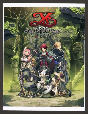 Ys IX Monstrum Nox PS4 Xbox One PC Nintendo Switch Game Art Print Small Poster