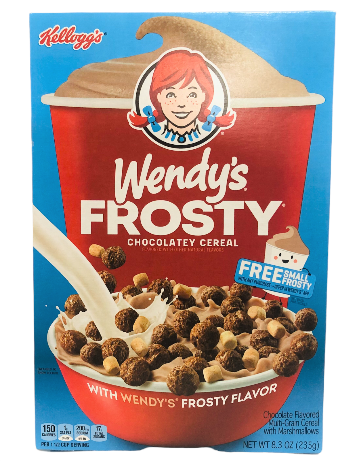 Wendy's Frosty Chocolatey Cereal 8.3 oz Kelloggs
