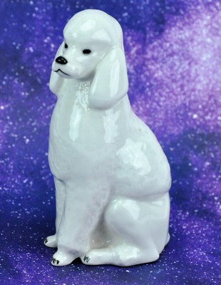 Russian USSR LFZ Lomonosov Porcelain Factory Poodle Figurine 6