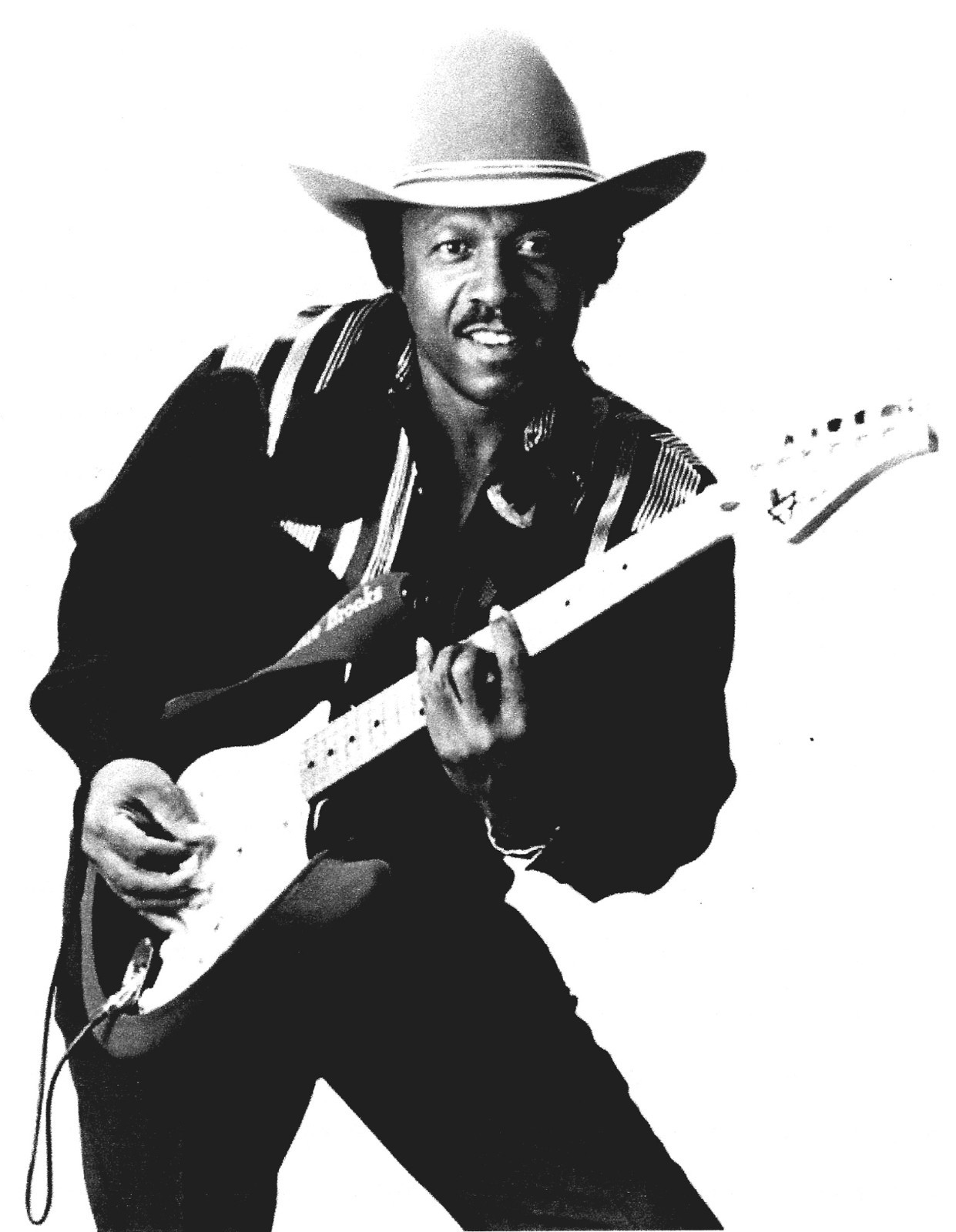 LONNIE BROOKS-CHICAGO BLUES LEGEND-SIGNED-AUTOGRAPH GUITAR PICK GUARD-WITH PICK