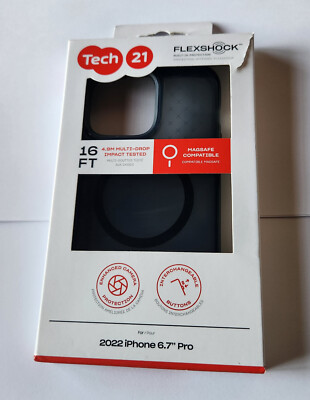 Unused Tech21 EVO CHECK Case Magsafe for Apple iPhone 14 Pro Max - SMOKEY BLACK