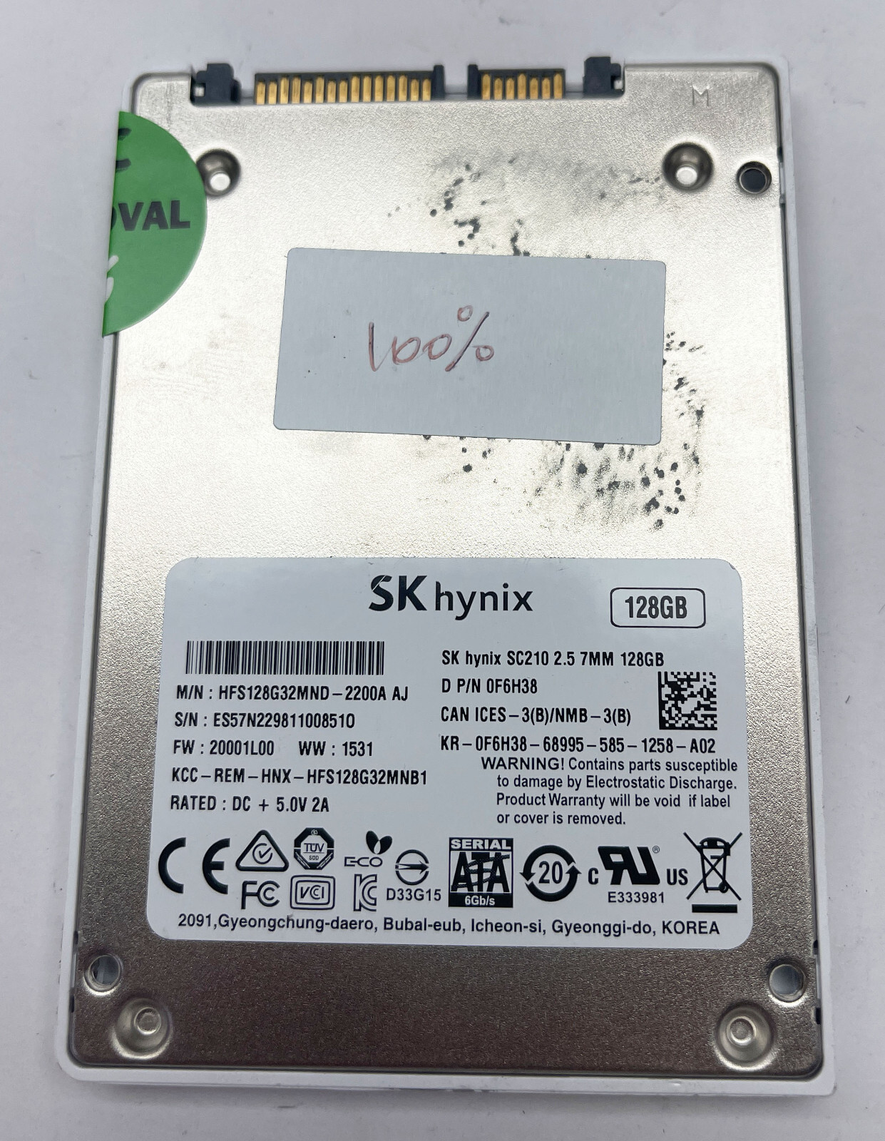 メル88270  B353/21JB 8GB SSD 128GB SK Hynix 128GB SSD Solid State Drive Microsoft Surface Pro 3