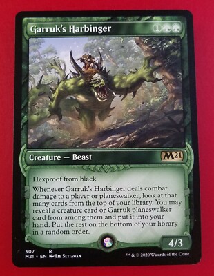1x Garruk's Harbinger | Showcase | M21 Core Set 2021 | MTG Magic Cards