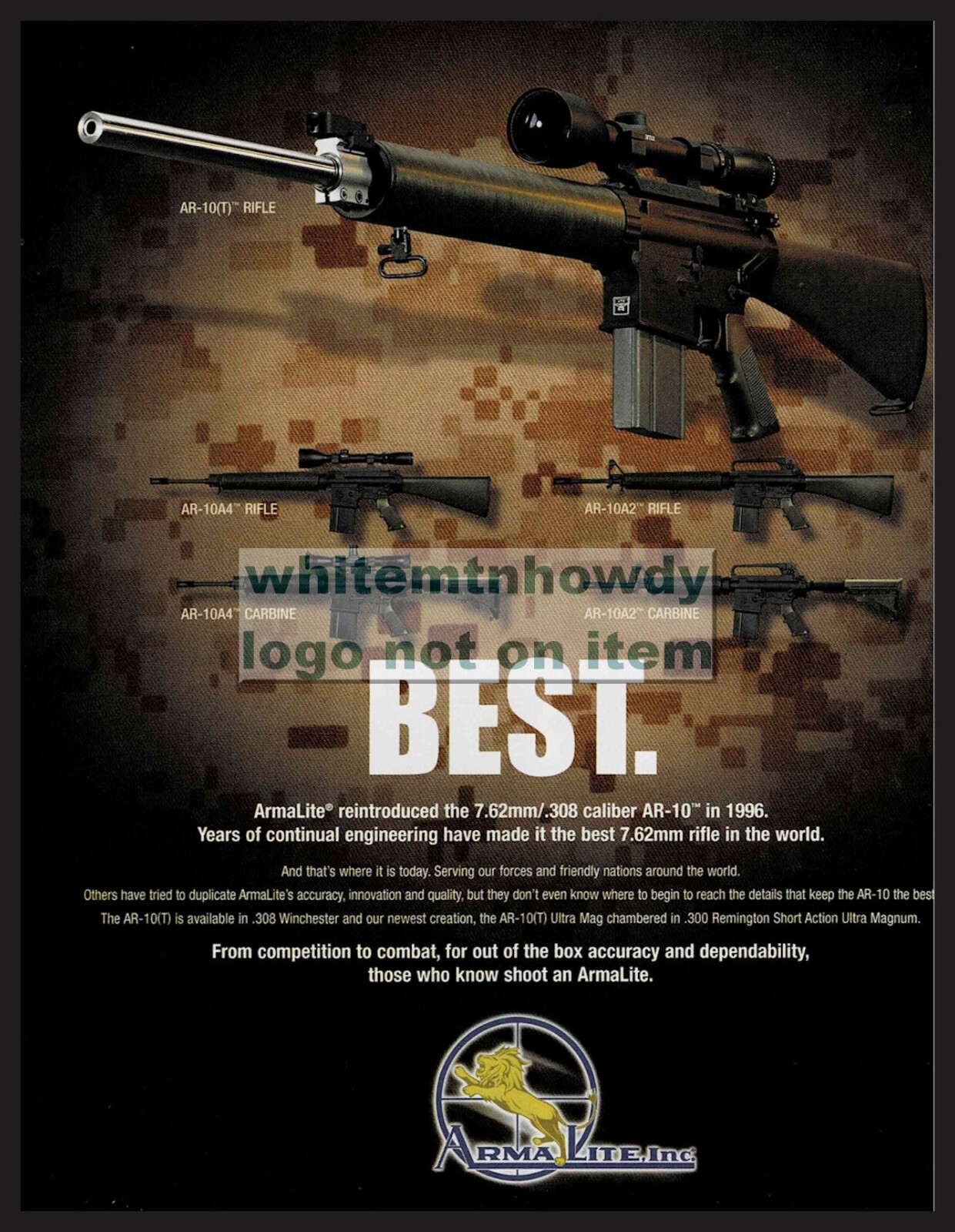 Armalite-AR10用 Armalite純正品 実銃用 1200px