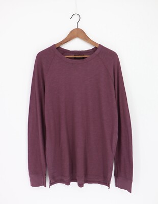 VELVET By G & S Mens Stockley Original Slub Long Sleeve Tee Barrel M $108 D16