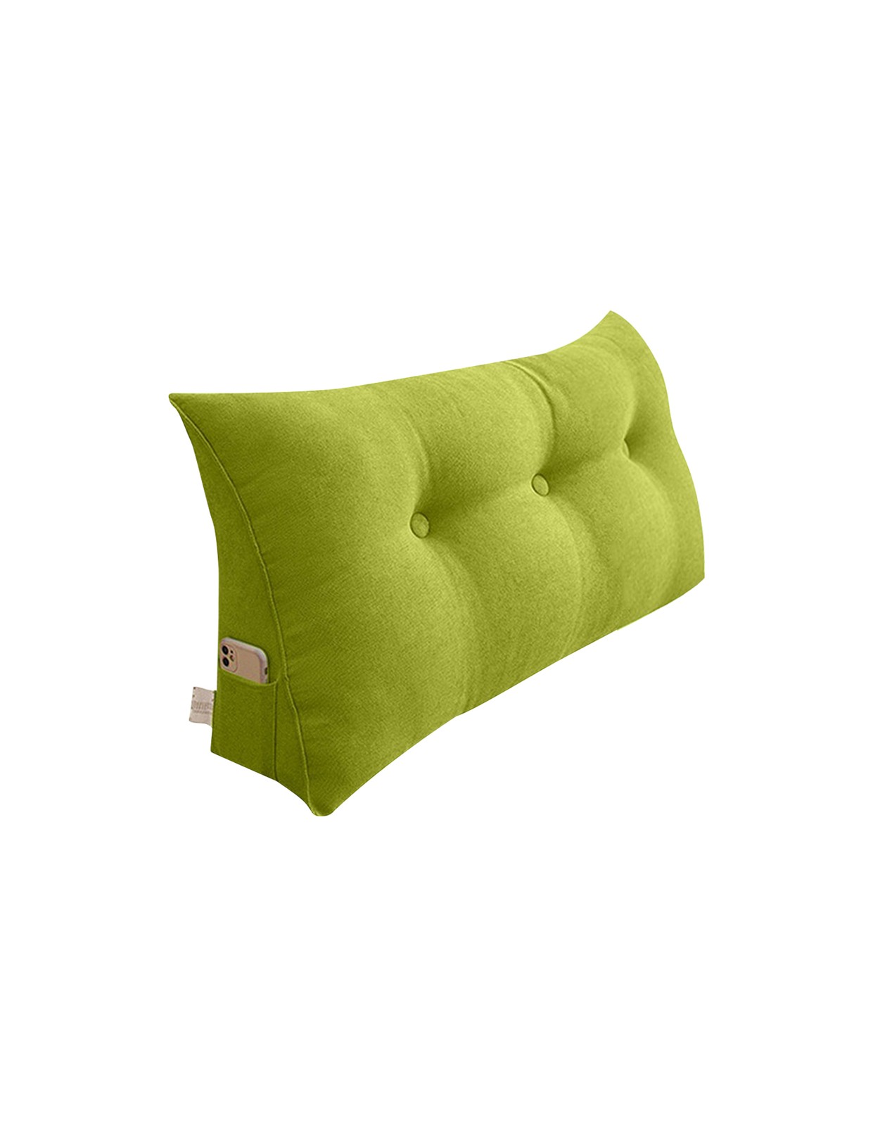 SOGA 100cm Green Triangular Wedge Headboard Pillow