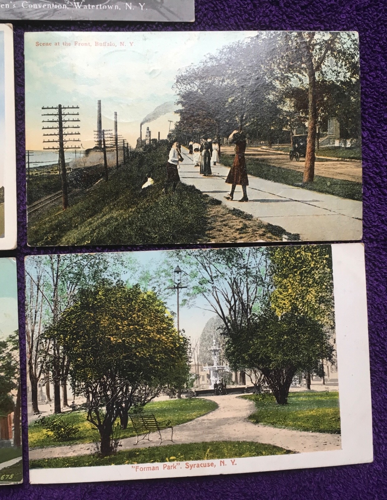 1911 WATERTOWN & BUFFALO  N.Y.  POSTCARD LOT OF 5 = VINTAGE