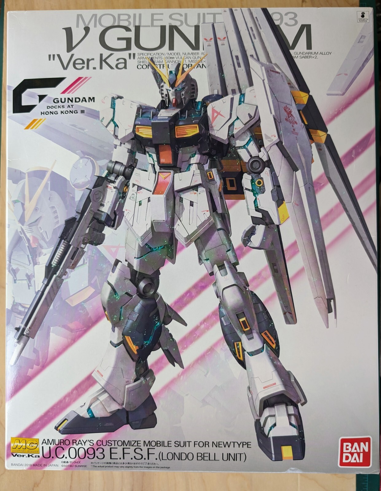 MG サザビー νガンダム ver.ka 香港限定 GDHKⅢ LIMITED 香港限定 MG 1/100 RX-93 ニューガンダム νガンダム Ver.Ka