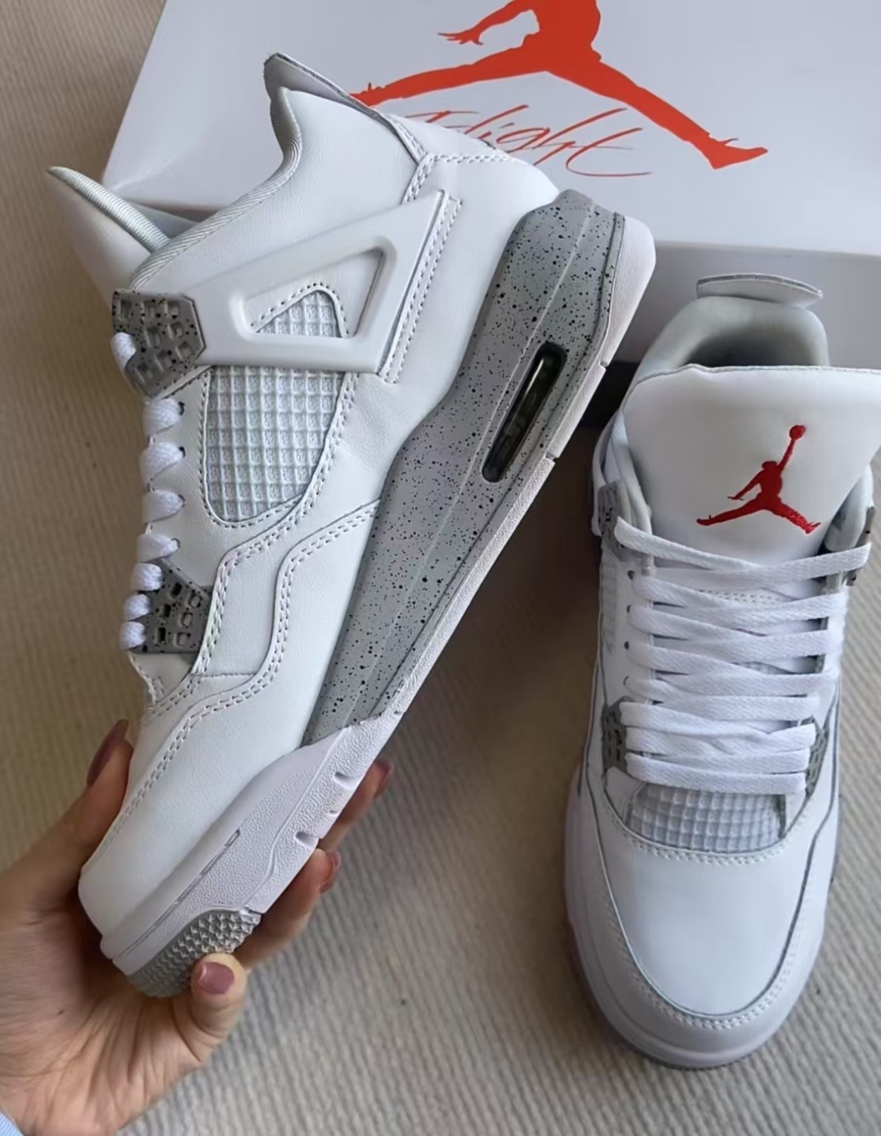 シューズ(男性用) Nike Air jordan 4 oreo Nike Versatile Sneakers - Air Jordan 4 
