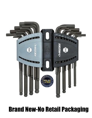 HUSKY SAE & Metric Ball End Hex Key Allen 26-Pc Set With Caddy Holder