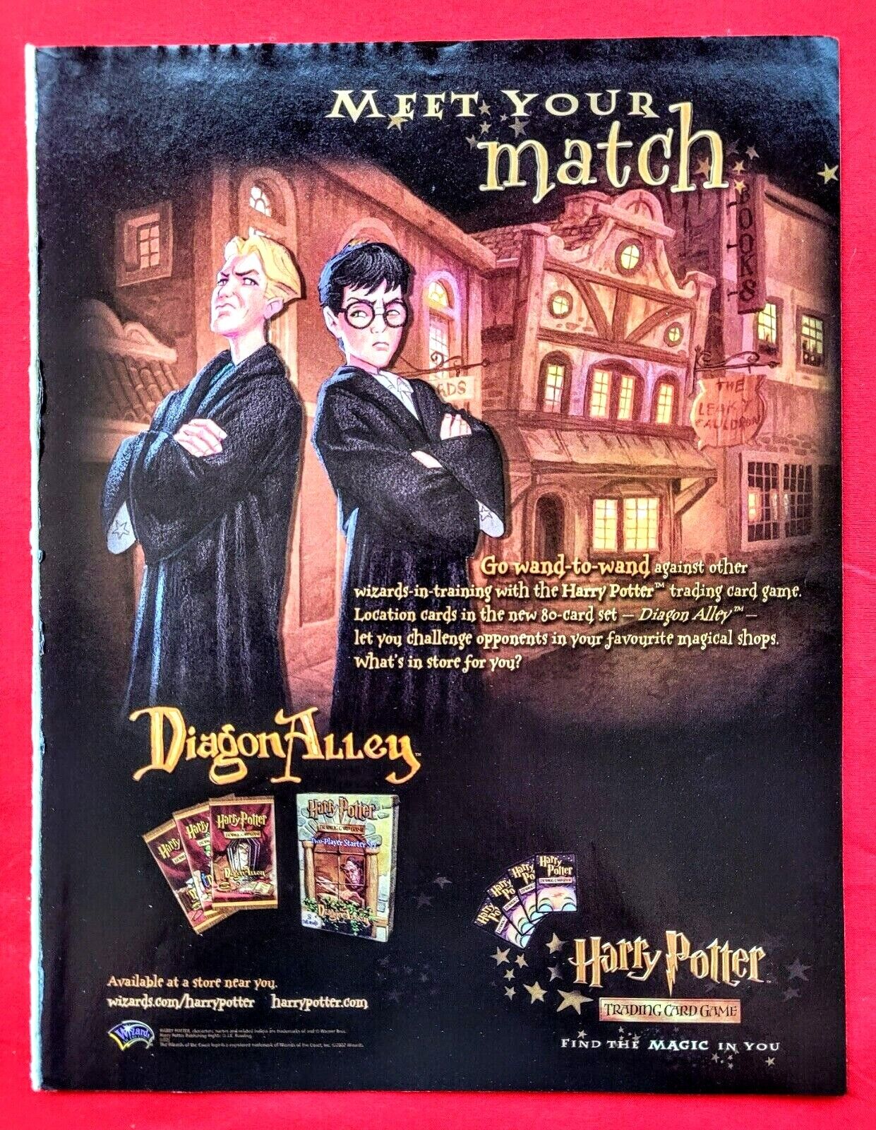 RARE! 2002 HARRY POTTER Trading Card Game = Promo Art PRINT RARE! 2002 HARRY POTTER Trading Card Game = Promo Art PRINT