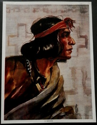 1915 H. H. TAMMEN Plates  'INDIAN TYPES of the SOUTHWEST' PUEBLO NAVAJO APACHE