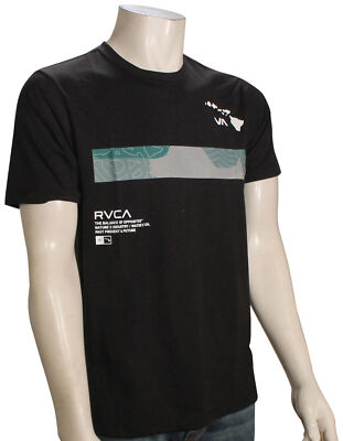 

Футболка RVCA Hawaii Bar Topo Camo — черная — новинка, Черный