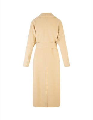 Pre-owned Sportmax Vanille Bimba Coat In Vaniglia