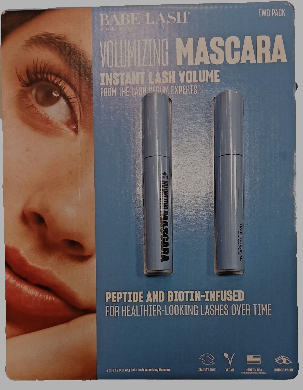 BABE LASH VOLUMIZING MASCARA 0.21 oz EACH 2 Pack