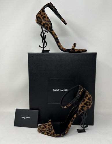 靴 Saint Laurent YSL Loulou Sandal Heels Saint Laurent LouLou Wood & Leather City Sandal 37.5 Strappy