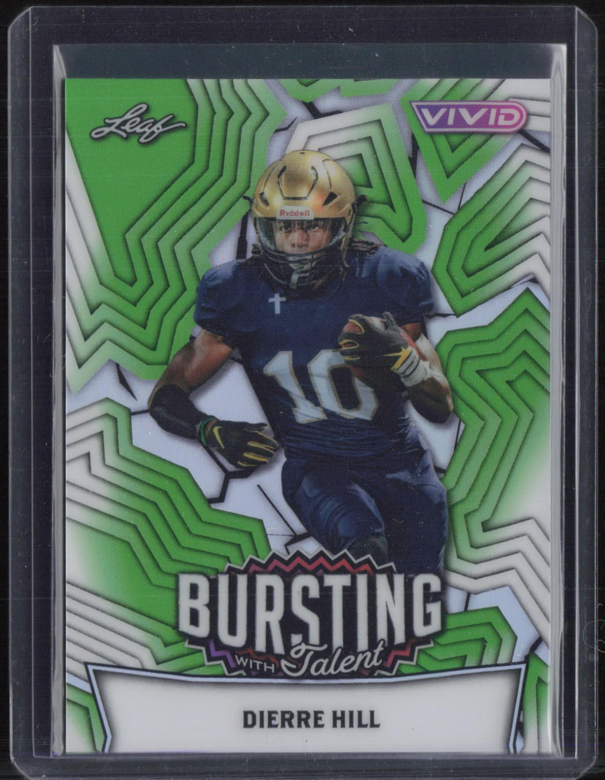 2025 Leaf Vivid Bursting With Talent Prismatic Green Dierre Hill 1/1