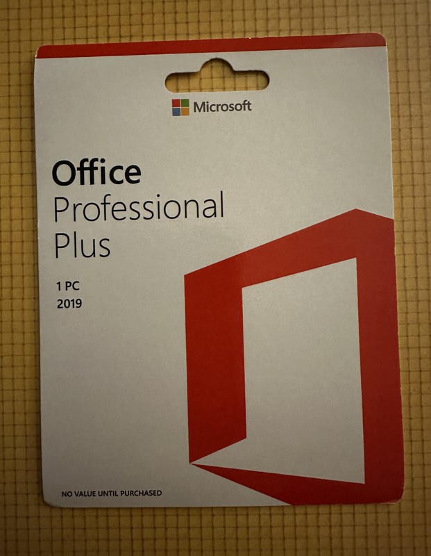 Microsoft Office Professional Plus 2019 Genuine Retail 1 PC