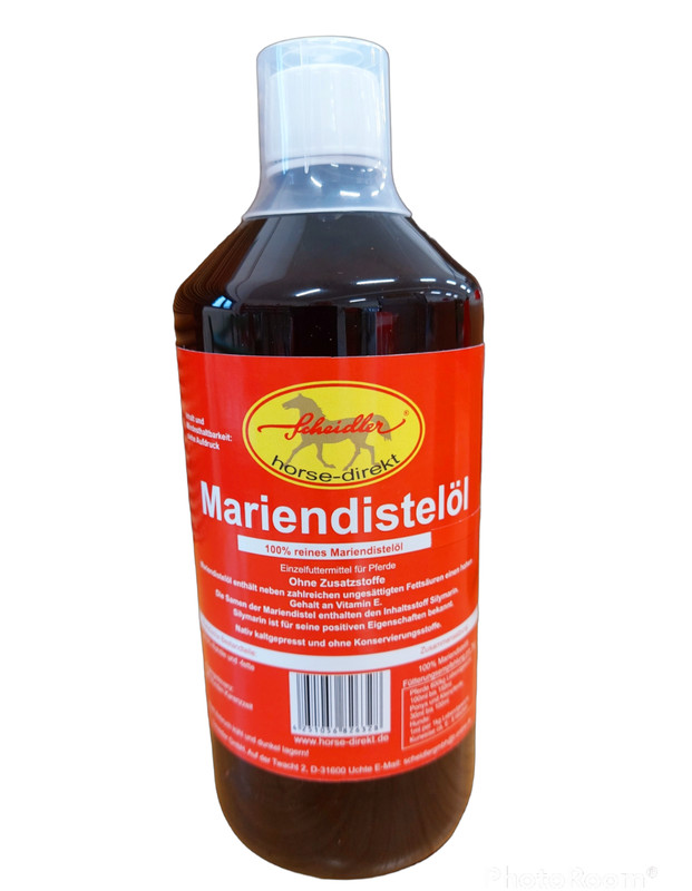 Horse-Direkt MariendistelÃ¶L 1 L Flasche FÃ¼R Pferd Und Hund