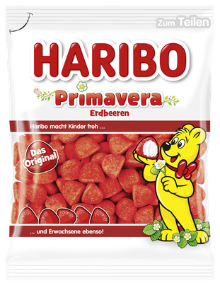 Haribo Primavera Erdbeeren 175g Schaumzucker Gummibärchen Erdbeergummibärchen