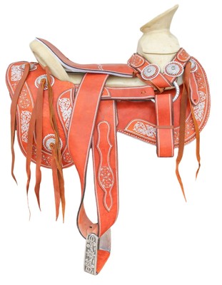 15'' Montura Charra Pintada Charro Mexican Horse Saddle